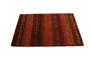 Red Tribal 3X4 Gabbeh Persian Rug