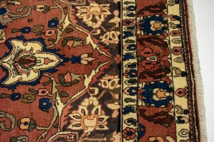Vintage Rusty Brown Floral Garden 7X10 Bakhtiari Persian Rug