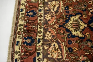 Vintage Rusty Brown Floral Garden 7X10 Bakhtiari Persian Rug
