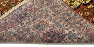 Vintage Rusty Brown Floral Garden 7X10 Bakhtiari Persian Rug