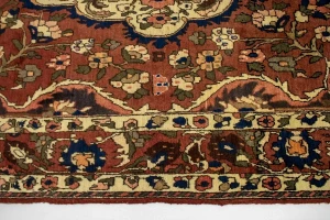 Vintage Rusty Brown Floral Garden 7X10 Bakhtiari Persian Rug