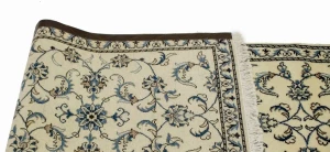 Cream Traditional 2'5X9'6 Nain Kashmar Persian Runner