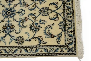 Cream Traditional 2'5X9'6 Nain Kashmar Persian Runner