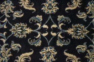 Navy Blue Classic 2'5X10 Nain Kashmar Persian Runner Rug