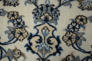 Ivory Classic 3X4 Nain Kashmar Persian Rug