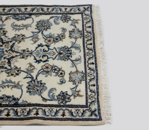 Ivory Classic 3X4 Nain Kashmar Persian Rug