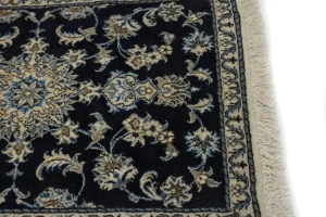 Navy Blue Classic 3X4 Nain Kashmar Persian Rug