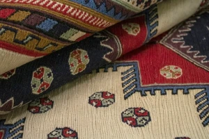 Cream Tribal 4X7 Sumak Persian Rug