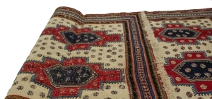 Cream Tribal 4X7 Sumak Persian Rug