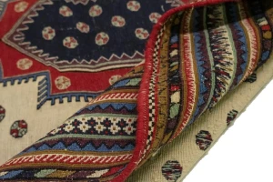 Cream Tribal 4X7 Sumak Persian Rug