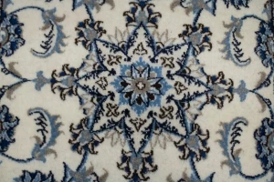 Cream Floral Classic 3X4 Nain Persian Rug
