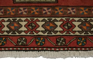 Vintage Red Tribal 5X11 Meshkin Persian Runner Rug