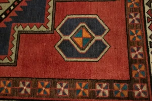 Vintage Red Tribal 5X11 Meshkin Persian Runner Rug