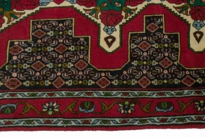 Vintage Red Floral 3X12'5 Bidjar Sanneh Persian Runner Rug