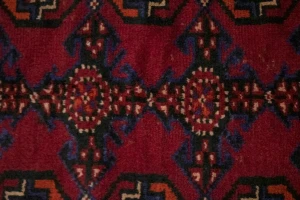 Vintage Red Tribal 4X11 Balouch  Persian Runner Rug