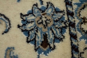 Cream Traditional 2X3 Nain Kashmar Persian Rug