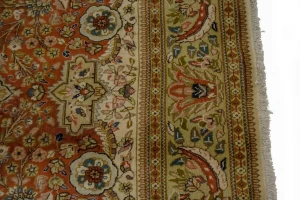 Orange Semi Antique Classic 6'4X9'7 Tabatabaei Persian Oriental Rug