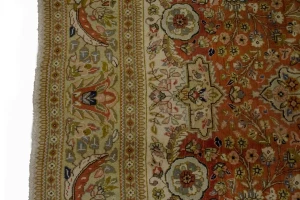 Orange Semi Antique Classic 6'4X9'7 Tabatabaei Persian Oriental Rug