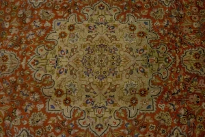 Orange Semi Antique Classic 6'4X9'7 Tabatabaei Persian Oriental Rug