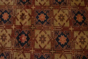 Vintage Beige Geometric 5X10 Meshkin Persian Runner Rug