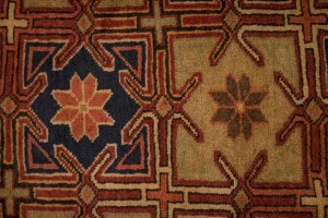 Vintage Beige Geometric 5X10 Meshkin Persian Runner Rug