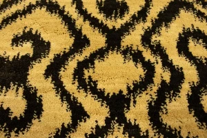 Charcoal Abstract 5'5X7'9 Machine-Made Modern Rug