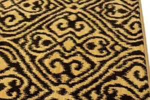 Charcoal Abstract 5'5X7'9 Machine-Made Modern Rug