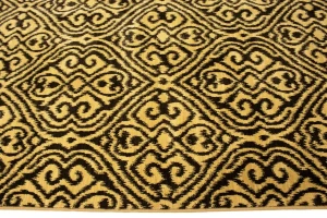Charcoal Abstract 5'5X7'9 Machine-Made Modern Rug