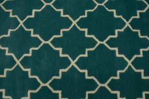Teal Trellis 5X8 Hand-Tufted Modern Rug