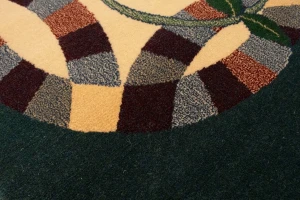 Beige Floral Machine-Made 5X8 Modern Rug
