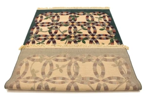 Beige Floral Machine-Made 5X8 Modern Rug