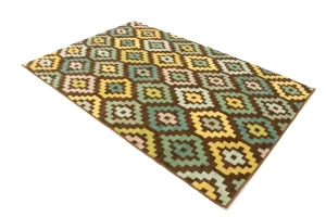 Multicolored Allover 5X8 Modern Machine-Made Rug