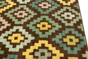 Multicolored Allover 5X8 Modern Machine-Made Rug