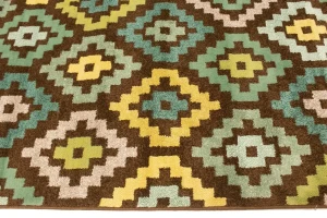 Multicolored Allover 5X8 Modern Machine-Made Rug