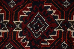 Vintage Red Tribal 4X7 Balouch Persian Rug