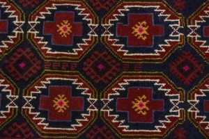 Vintage Red Tribal 3'3X6'6 Balouch Persian Rug
