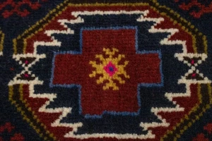 Vintage Red Tribal 3'3X6'6 Balouch Persian Rug