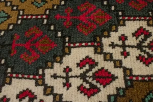 Vintage Red Tribal 4X7 Ghoochan Persian Rug