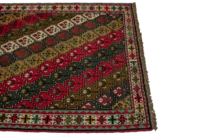 Vintage Red Tribal 4X7 Ghoochan Persian Rug