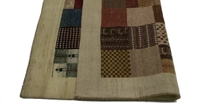 Cream Tribal 3'6X5'4 Gabbeh Persian Rug