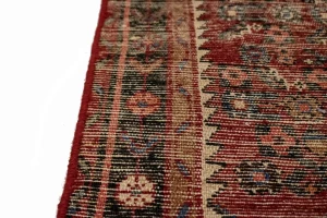Vintage Red Allover Tribal 4X7 Hossainabad Persian Rug