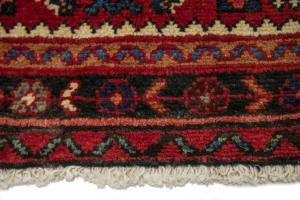 Vintage Red Allover Tribal 4X7 Hossainabad Persian Rug