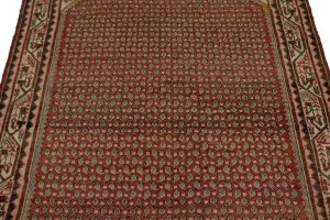 Vintage Red Allover Tribal 4X7 Botemir Persian Rug