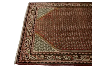 Vintage Red Allover Tribal 4X7 Botemir Persian Rug