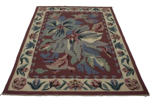 Floral Dhurrie 8X10 Chinese Oriental Rug