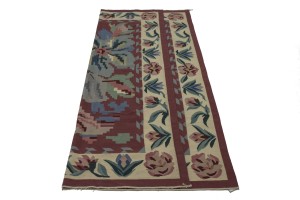 Floral Dhurrie 8X10 Chinese Oriental Rug