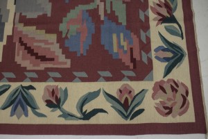 Floral Dhurrie 8X10 Chinese Oriental Rug