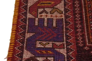 Red Tribal 4X6 Shiraz Persian Rug