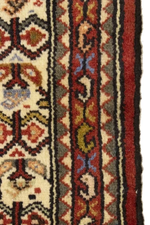 Cream Vintage Tribal 2'2X3'5 Geometric Oriental Persian Rug