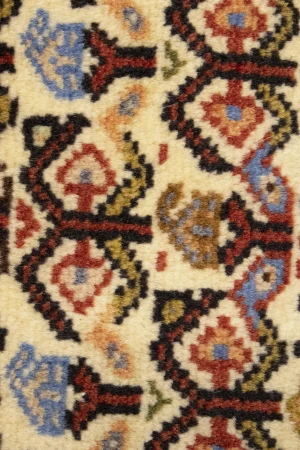 Cream Vintage Tribal 2'2X3'5 Geometric Oriental Persian Rug